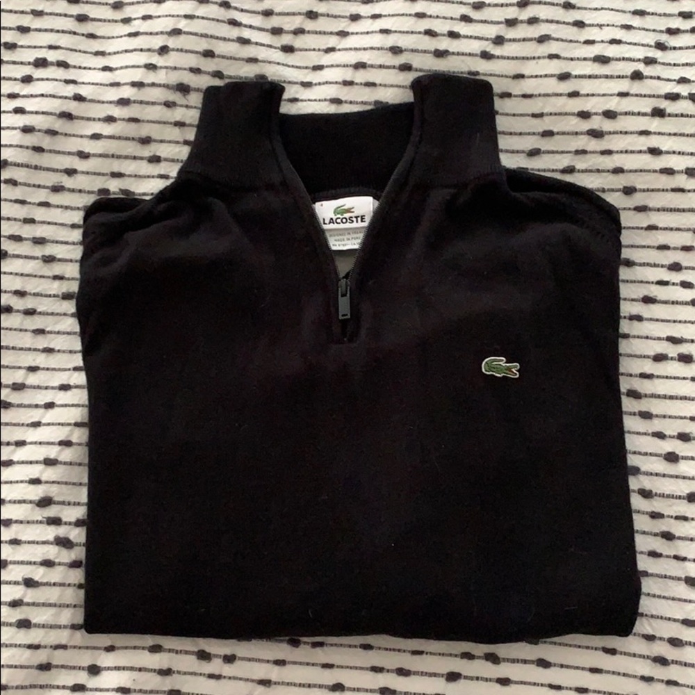 Lacoste sweater, black, size 4